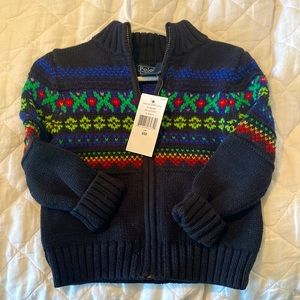 Polo by Ralph Lauren new winter sweater for baby boy. Size 9 month, fits large.